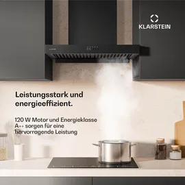 Klarstein AeroClean Dunstabzugshaube 60 cm Schwarz
