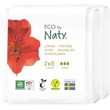 Eco by Naty Slipeinlagen für Damen Long – Bio-Slipeinlagen für den täglichen Gebrauch, umweltfreundliche dünne, diskrete Hygiene-Einlagen mit Bio-Baumwolle, um Sie frisch zu halten (2 x 5 Stück)