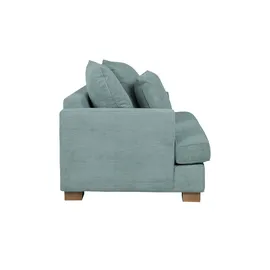 Soho Sessel Franka Webstoff 136 x 87 x 103 cm Grün mit Kissen