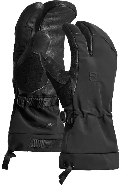 Ortovox Merino Freeride 3 Finger Glove Men black raven XL