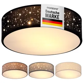 monzana Sternenhimmel 2-flammig rund schwarz