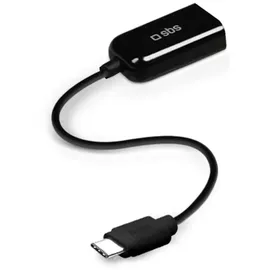SBS USB-C auf USB-A Adapter 0,15 m Schwarz