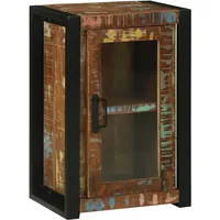 VidaXL Badezimmer Wandschrank Mehrfarbig 40x30x60 cm Massivholz Altholz