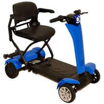 urban hopper Best Ager Fold Elektro Seniorenmobil 4-Rad Faltbar max. 6 km/h blau