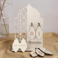 Ramadan Kalender aus Holz – Wiederverwendbarer Countdown Adventskalender & Eid M