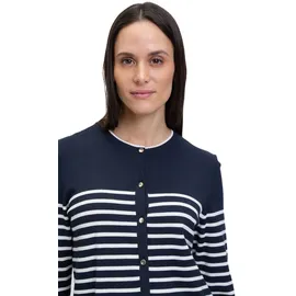Betty Barclay Strickjacke mit Streifen Blau 36