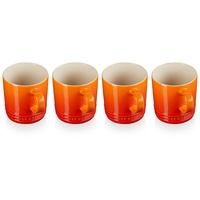 Le Creuset 4er-Set Becher aus Steinzeug, je 350 ml,