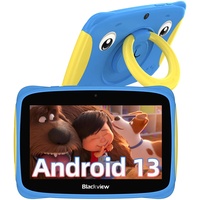 Blackview Tab 3 Kids Tablet Android 13 Kinder Tablet 7 Zoll Display 4GB RAM 32GB ROM, 3280mAh, Tablet für Kinder mit Tragbarem Griff und Sturzsicherer Hülle Vorinstalliertes iKids/Google Play