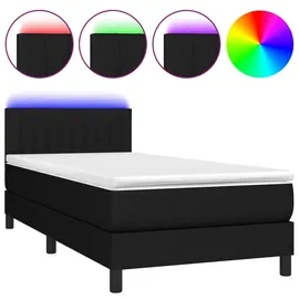 vidaXL Boxspringbett 100 x 200 cm Schwarz