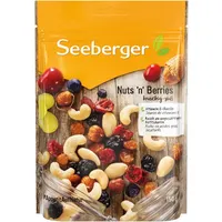 Seeberger Nuts ́n Berries 12er Pack, Edle Mischung aus knackig-süßen Mandeln, Cashewkernen, Sultaninen, Cranberries, Kirschen, Blaubeeren & Haselnusskernen, vegan (12 x 150 g)