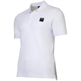 Emporio Armani Herren Poloshirt - ESSENTIAL, Pique, Regular Fit, Cotton, uni Weiß 2XL