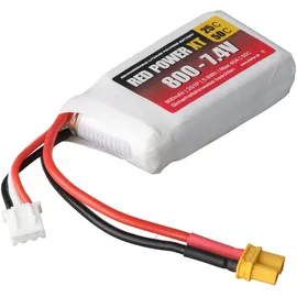 Red Power Akkupack (LiPo) 7,4 V 800 mAh 25 C Softcase XT30