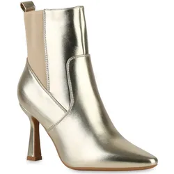 Damen Klassische Stiefeletten in Gold