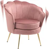 CLP Sessel Rosita Samt rosa