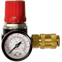 Stanley Druckregler mit Manometer und Luftventil, 1⁄4 M Anschluss, Maximale Druckregelung Von 12 Bar, Pvc- Und Stahlkonstruktion, Effiziente Präzisionsdruckregelung Für Luftkompressoren Und