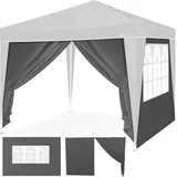 Kesser 2x Seitenwand Für Pavillon 3x3m - Faltpavillon Pop Up Klappbar Platzsparend Verstaubar 2x Seitenteile Anthrazit - Kesser