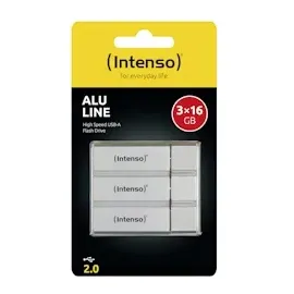 Intenso Alu Line 16 GB silber USB 2.0 3er Pack