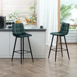 Homcom Barhocker 55 x 103 x 42 cm Grün