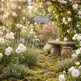 Ambiente Haus Gartenstecker Ruhezone (H) 122cm 32 x 122 cm Grau