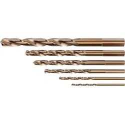 HSS-Co Spiralbohrer-Set ALPEN 6-teilig DIN 338 RN