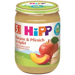 Hipp Bio Banane & Pfirsich in Apfel ab 5.Monat 190G