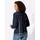 Casual Looks Shirtjacke CASUAL LOOKS "Shirtjacke", Damen, Gr. 50, marine, ecru, 50% Baumwolle, 50% Polyester, unifarben, Rundhals, Shirts Shirtjacke