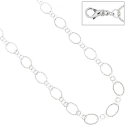 Silberkette JOBO, silber (silber 925), Halsketten, Damen, Silber 925 (Sterlingsilber), L: 80cm, 925 Silber 80 cm