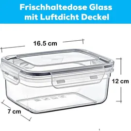 Centi Frischhaltedose transparent 1 l 3-teiliges Set
