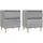 vidaXL Nachttisch 2 Stk. 35 x 35 x 50 cm Grau