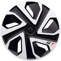 Auto-Style Satz J-Tec Radzierblenden ST 14-Zoll Silber/Schwarz