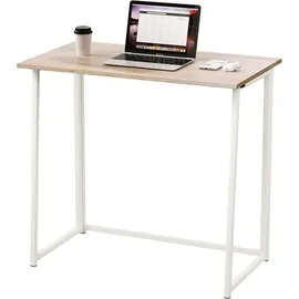 DazHom Schreibtisch Computertisch Bürotisch PC Tisch Laptoptisch Büromöbel Arbeitszimmer Klappbar Mehrzweck Computertisch,Schreibtisch,Metallgestell,80 x 45 x 75 cm,Schwarz