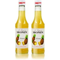 2x Monin Ananas Sirup, 250 ml Flasche - für Cocktails, zum Kaffee oder Kochen