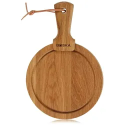 Boska Servierbrett Rund Friends S / authentisches Design / 16 cm / Holz / Braun / 245 x 160 x 20 mm