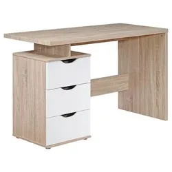 Laptoptisch Samo ca. 53x120x76 cm Weiß/Eiche