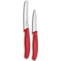 Victorinox Swiss Classic Gemüsemesser 8 cm/11 cm 2-tlg. rot