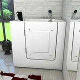Acquavapore - Sitzwanne Whirlpool Badewanne Mit Tür S02wp-th-c 100x78cm - Weiß