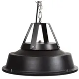 Perel Terrassenheizer 1500W Carbon, Deckenmontage, Kette, 1 Heizstufe, spritzwassergeschützt, im Retro-Design, Metall, Schwarz