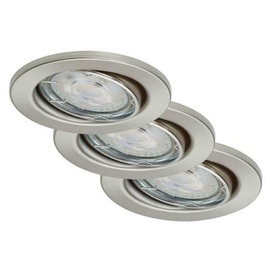 Briloner 7148-032-SET 3xLED Dimmbare Badezimmerleuchte 1xGU10/5W/230V IP23 - Mattes Chrom