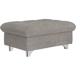 Hocker COTTA "Gemini", grau (taupe), Struktur weich, Hocker
