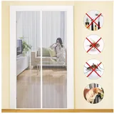 luxuskollektion Fliegengitter Balkontür 140 x 210 cm Weiß