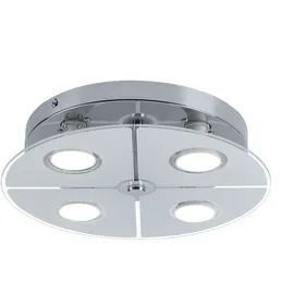 GLOBO Deckenleuchte 4x 3W rund Chrom Glas