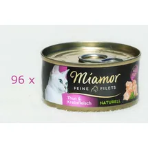 Miamor Feine Filets Naturelle Thunfisch & Krebsfleisch 24 x 80 g