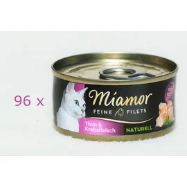 Miamor Feine Filets Naturelle Thunfisch & Krebsfleisch 24 x 80 g
