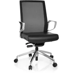 Bürostuhl PROVIDER NET Netz / Kunstleder schwarz hjh OFFICE