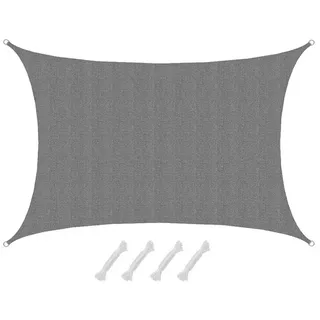 AMANKA Sonnensegel Wasserdurchlässig 5x3 - Rechteckig - Sonnenschutz Garten Terrasse