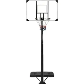 vidaXL Basketballständer Transparent 256-361 cm