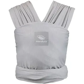 manduca Babytrage manduca Sling - Babytragetuch - Elastische Babytrage, Unterstützt die natürliche M-Position beim Baby. grau