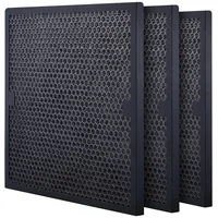 Vevor Aktivkohlefilter, 3er-Pack, 40 x 40 cm Luftfilter-Ersatz, hocheffiziente Filter der Stufe 2, kompatibel mit BlueDri und VEVOR Wäscher, Luftreiniger, Ausrüstung zur Wasserschadensanierung