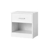 VASAGLE Nachtschrank 39,0 x 28,0 x 41,0 cm Weiß