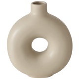 Boltze Vasen Set Lanyo (Farbe beige, Blumenvase aus Keramik, runde Form, Maße 17x7x20 cm, Deko-Vase) 2024829